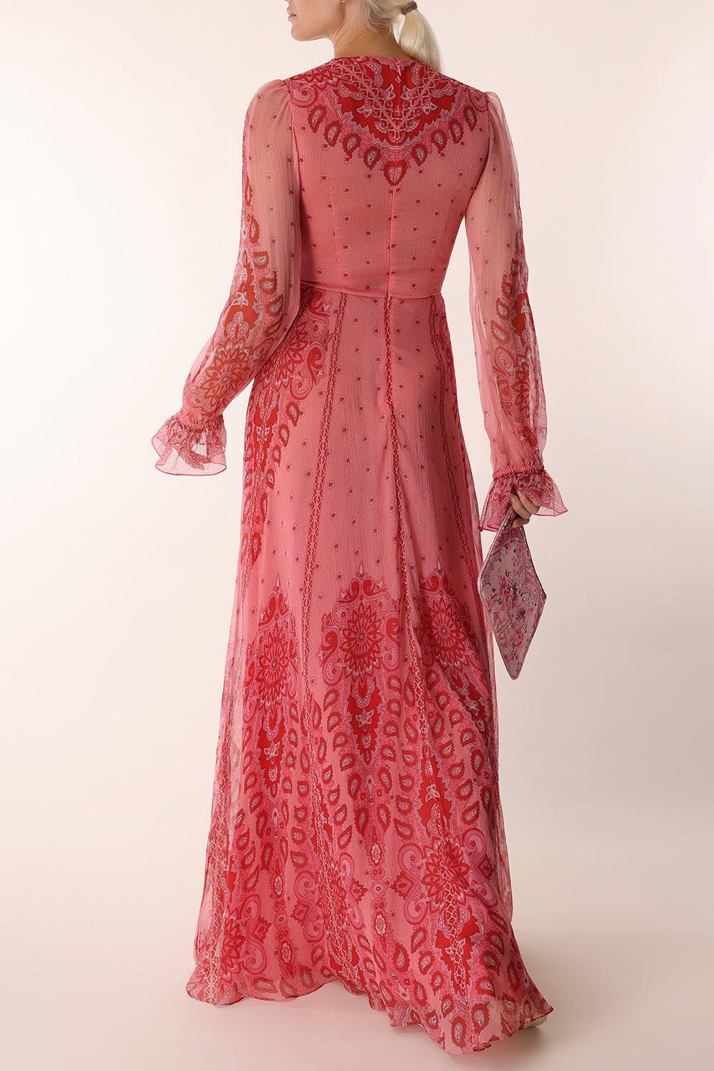Long Sleeve VNeck Gown - Image 4