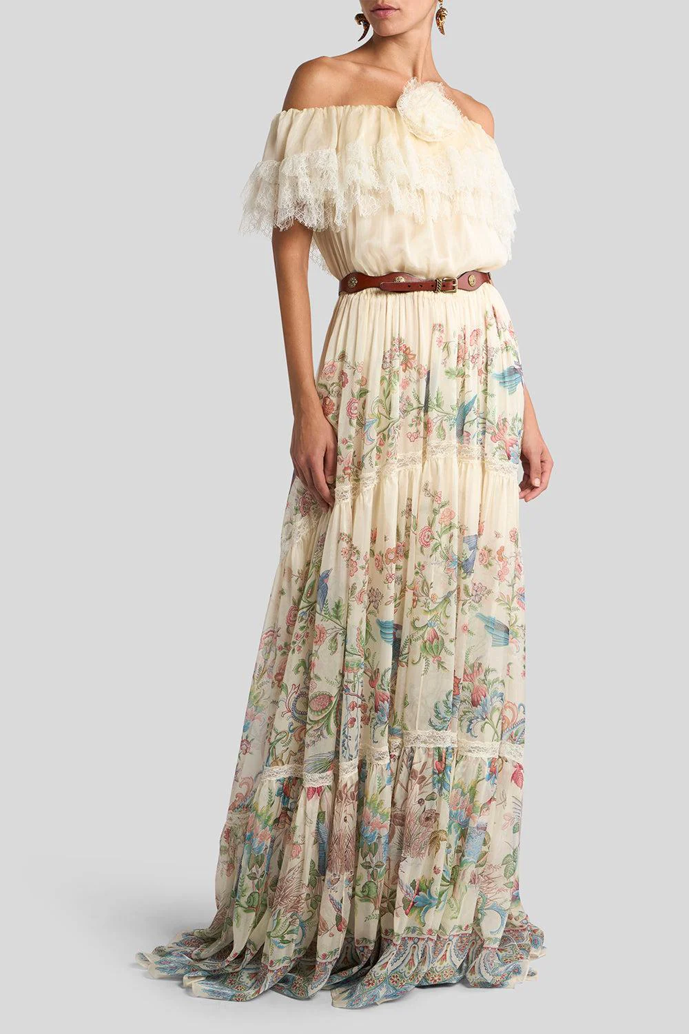 Off The Shoulder Inset Gown - Image 2