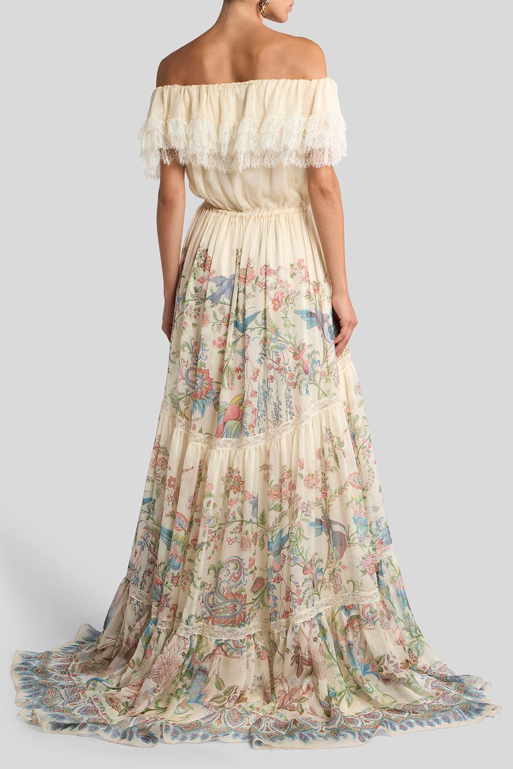 Off The Shoulder Inset Gown - Image 4