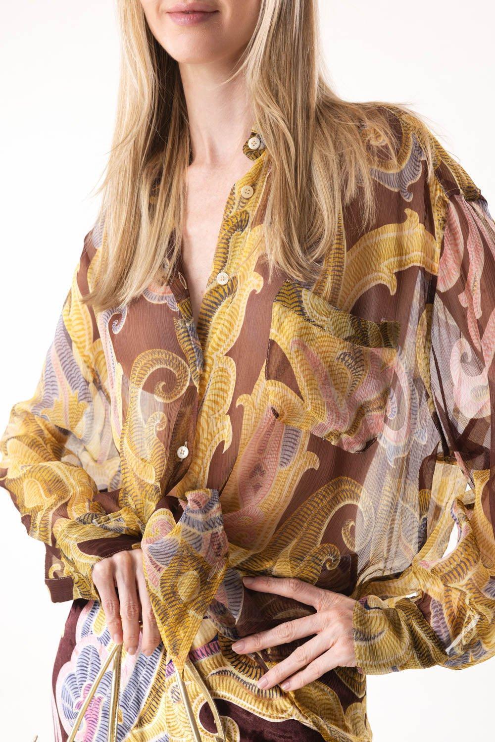 Oversized Button Down Blouse - Image 2