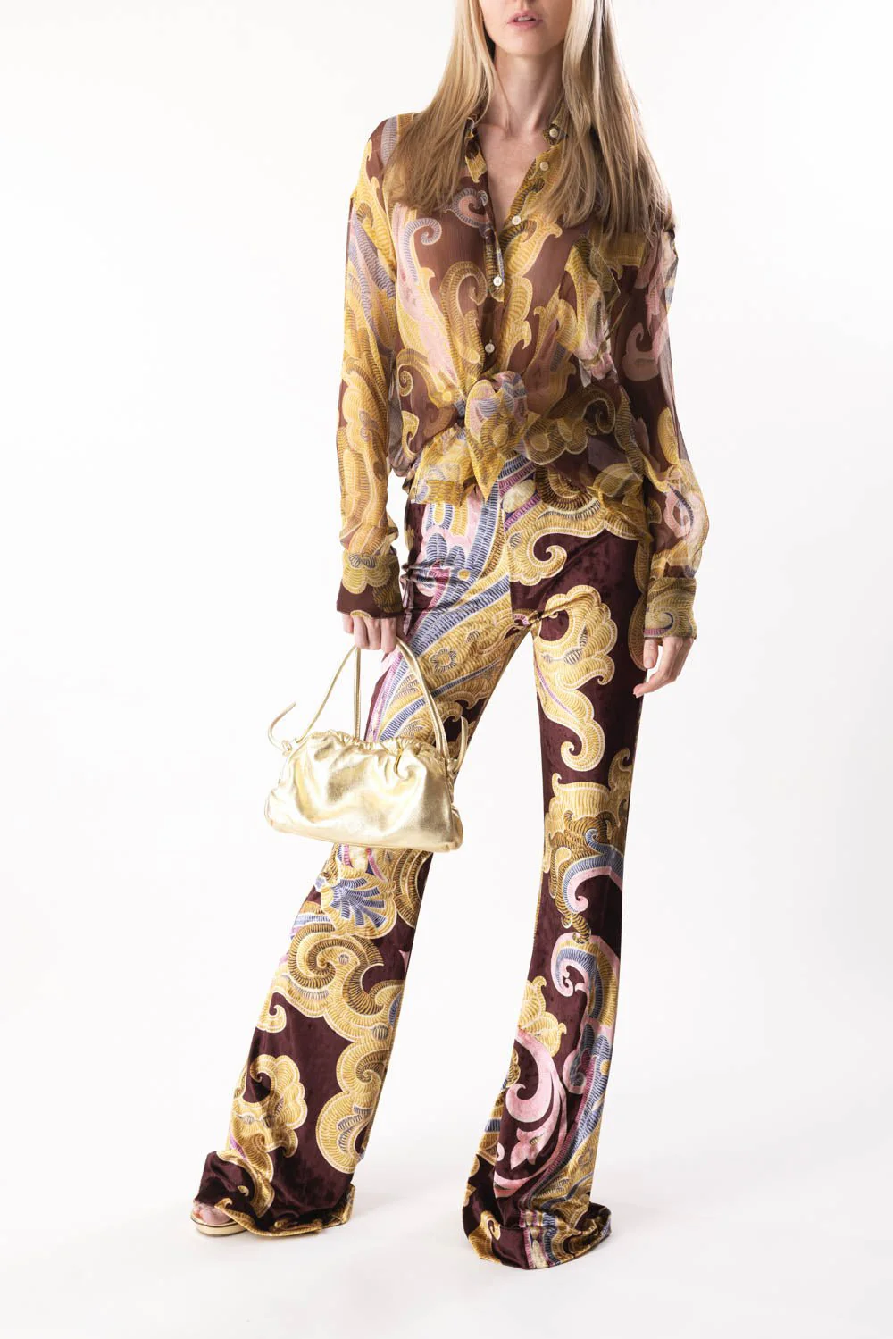 Oversized Button Down Blouse - Image 3