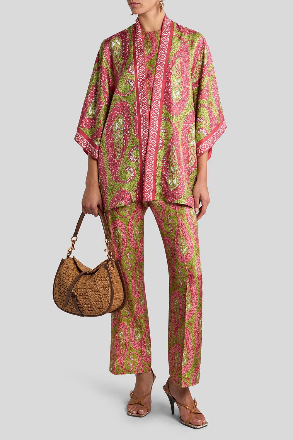 Paisley Bootcut Trousers - Image 2