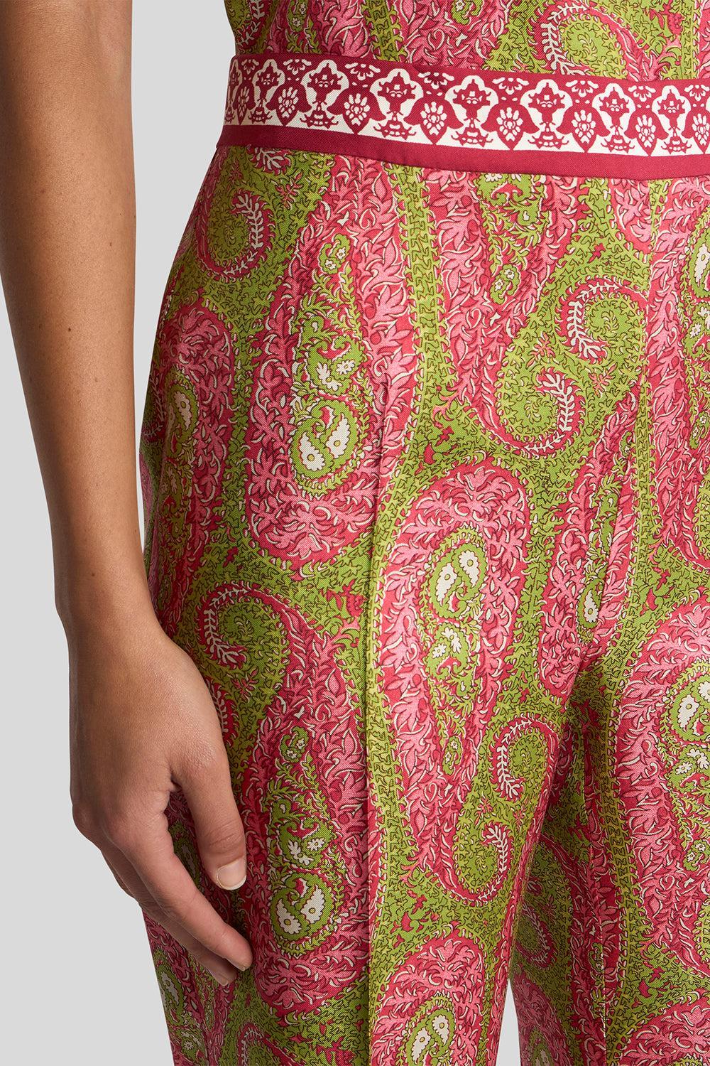 Paisley Bootcut Trousers - Image 3