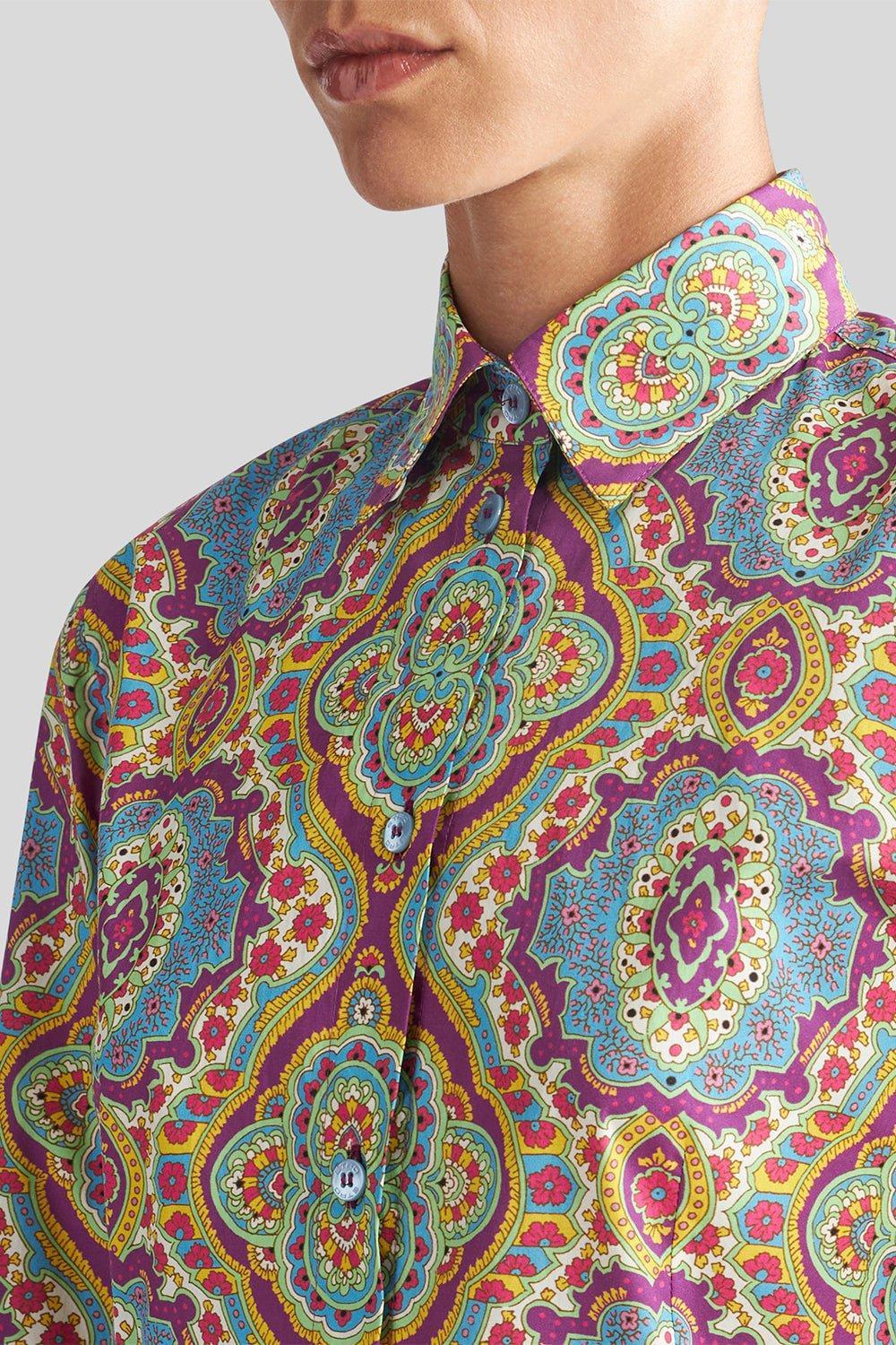 Paisley Button Down Blouse - Image 3