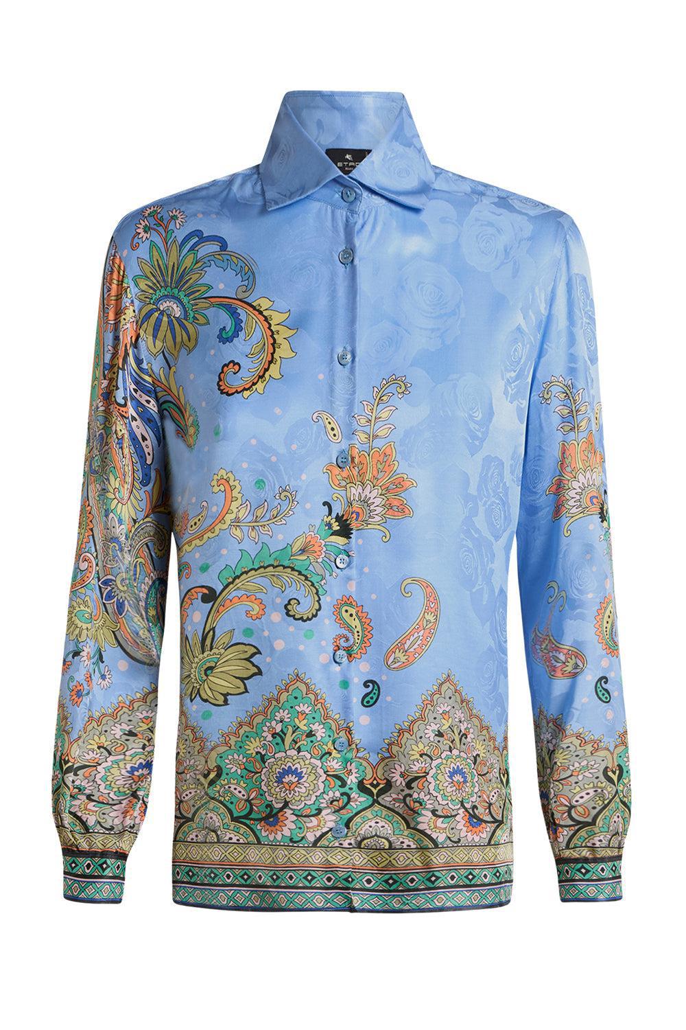 Printed Blouse - Blue