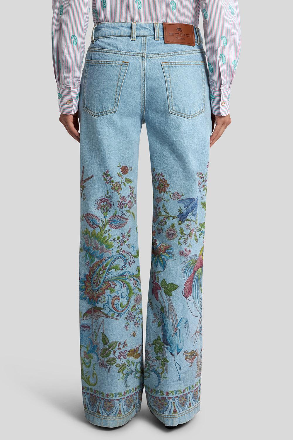 Printed Flare Jeans - Image 6