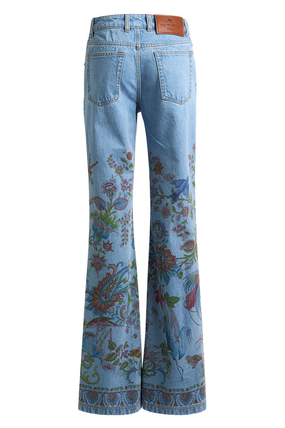 Printed Flare Jeans - Image 7
