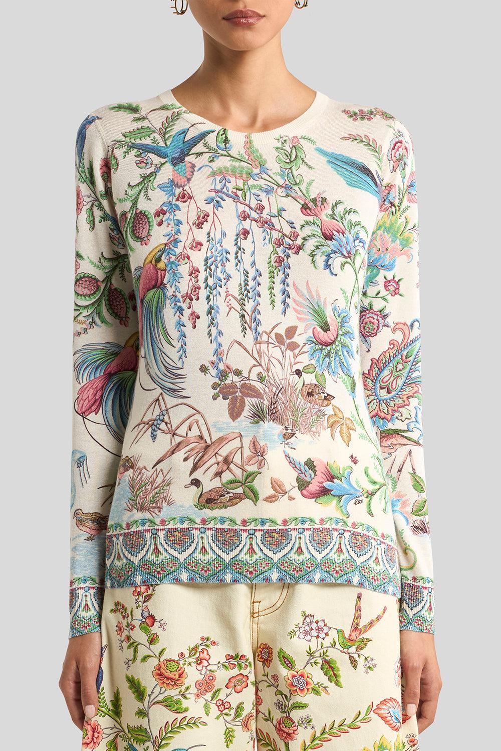Printed Long Sleeve Sweater - Image 2