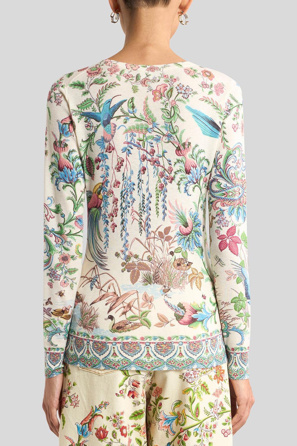 Printed Long Sleeve Sweater - Image 4