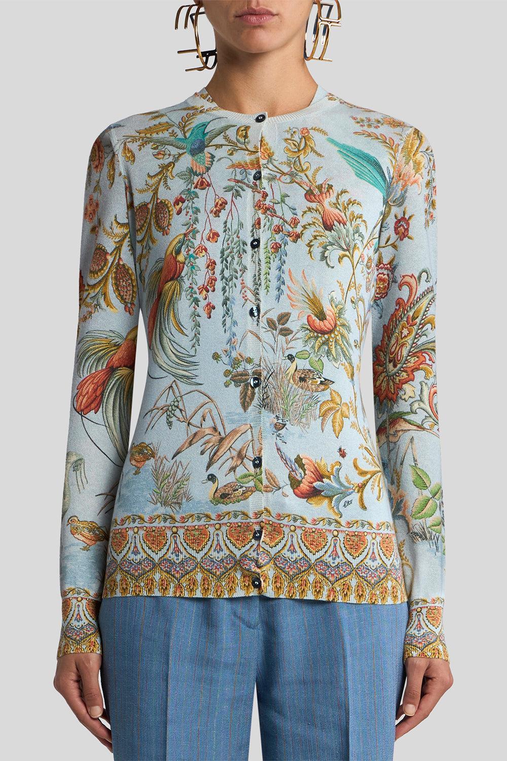 Printed Slim Fit Cardigan - Image 2