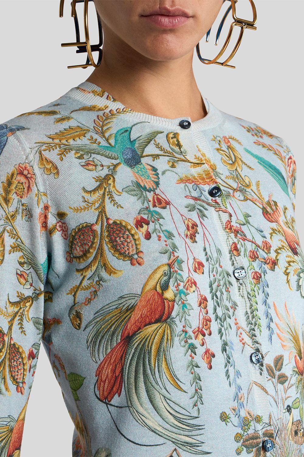 Printed Slim Fit Cardigan - Image 3