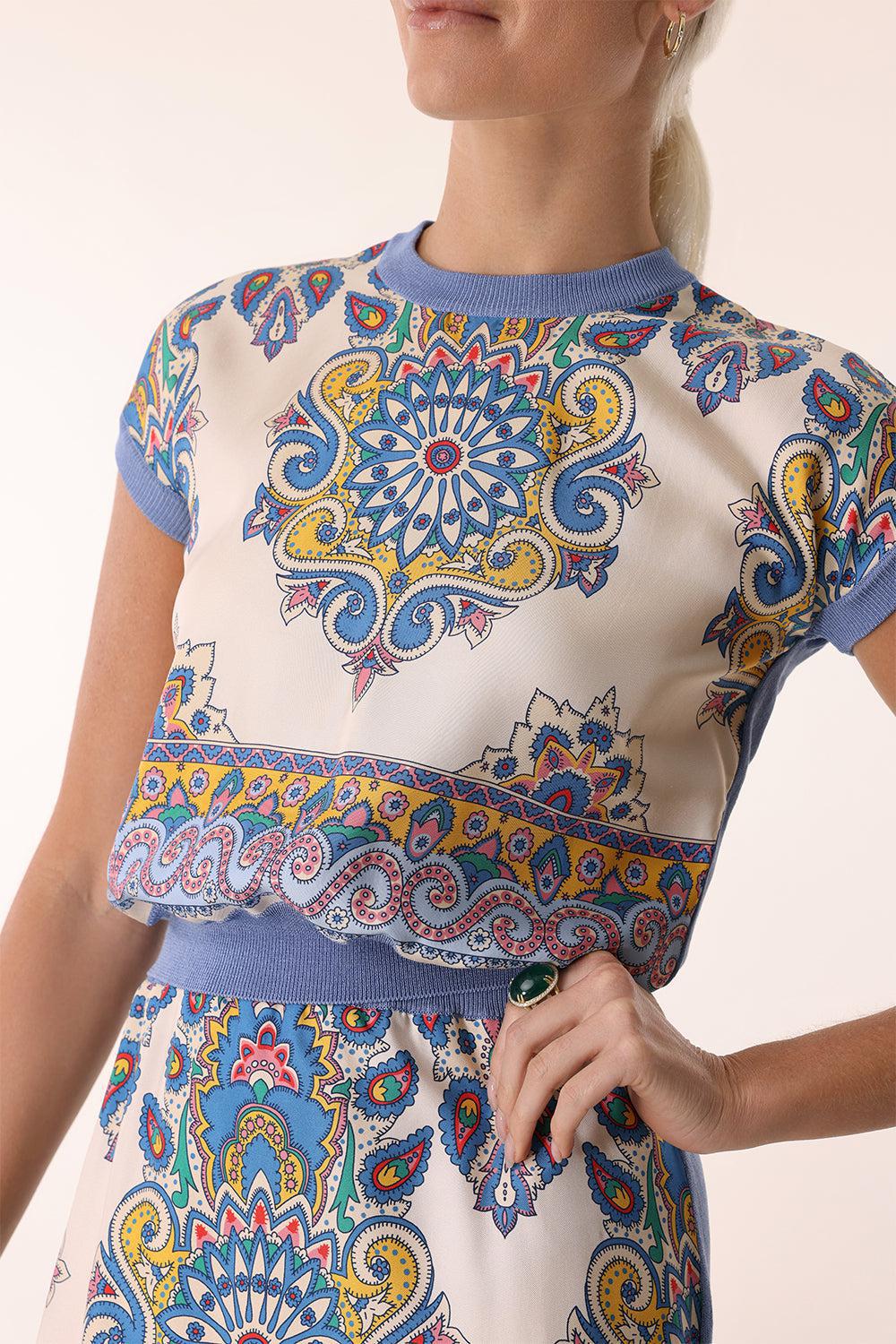 Short Sleeve Printed Top - Image 3
