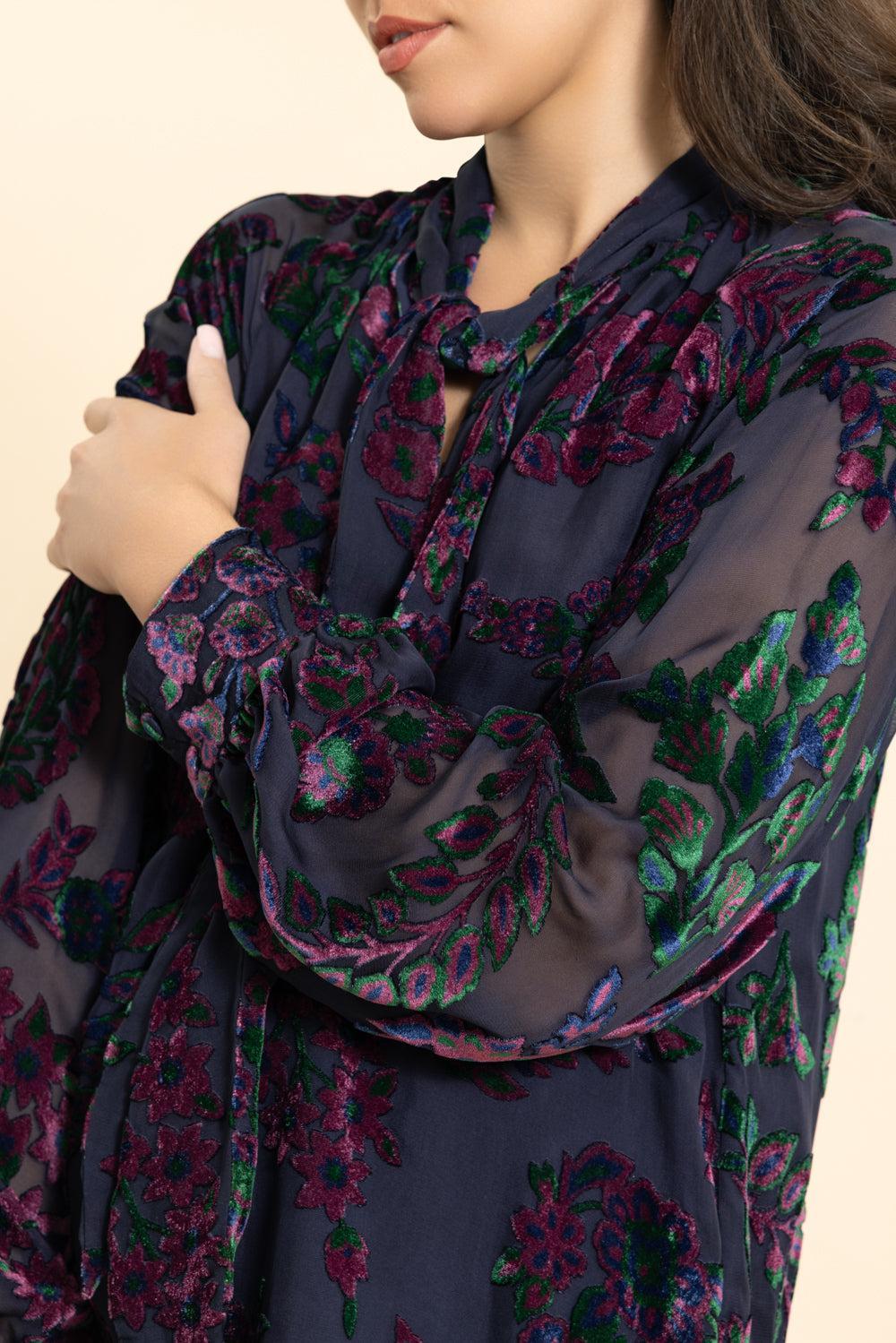 Tie Neck Blouse - Image 3