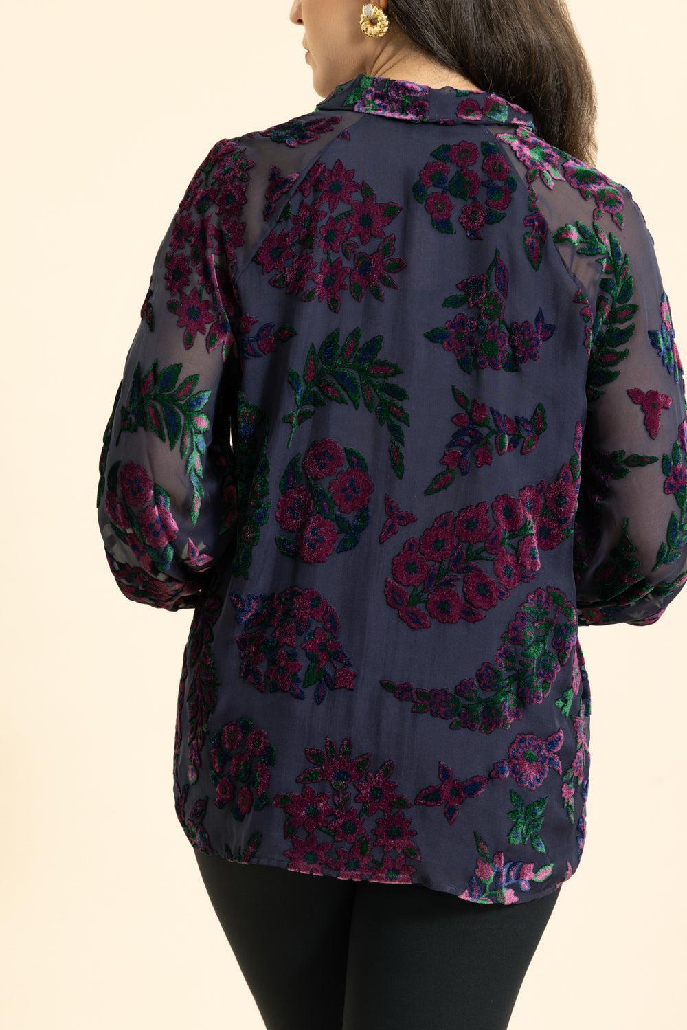 Tie Neck Blouse - Image 4