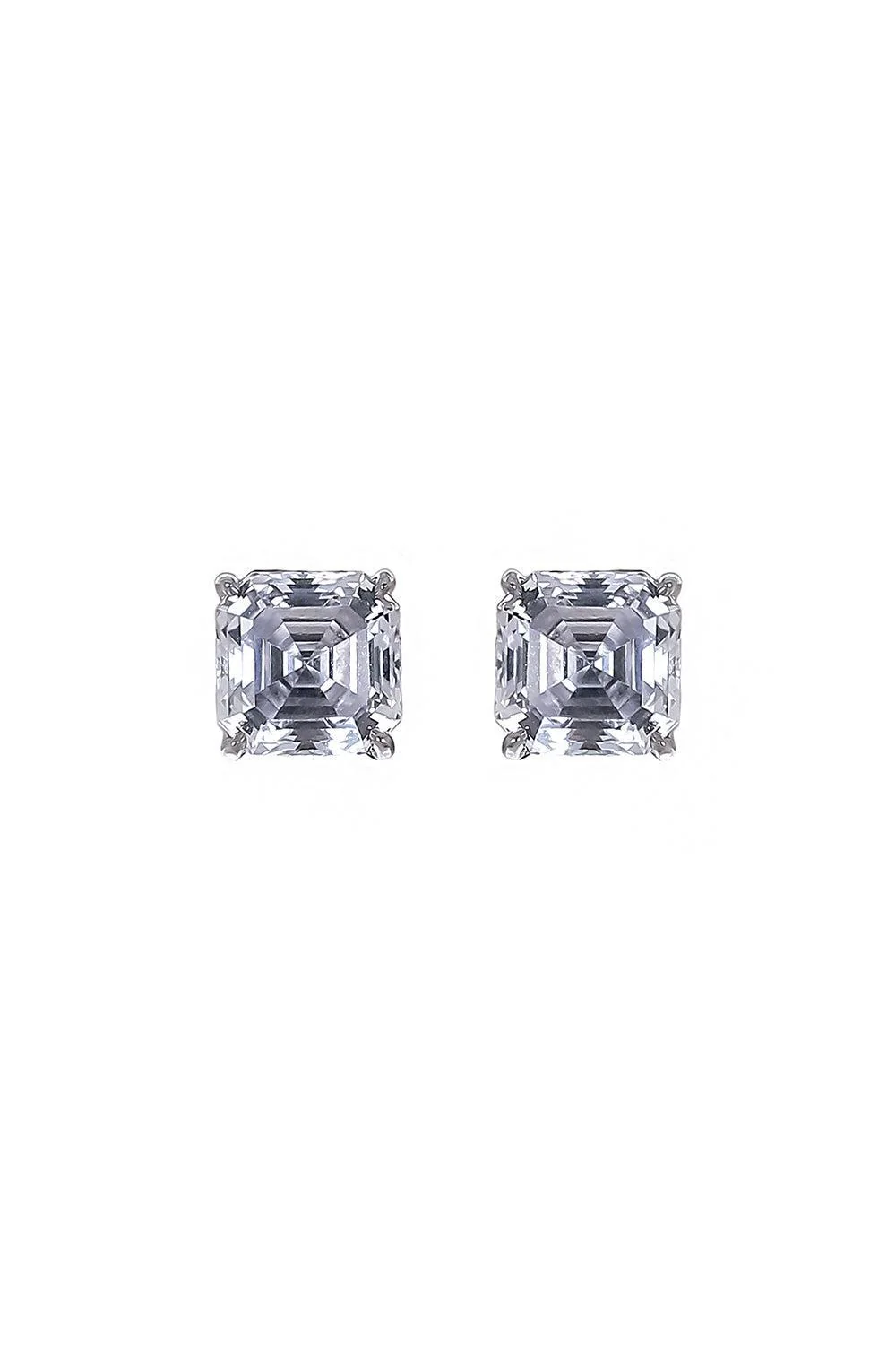 Asscher Stud Earrings