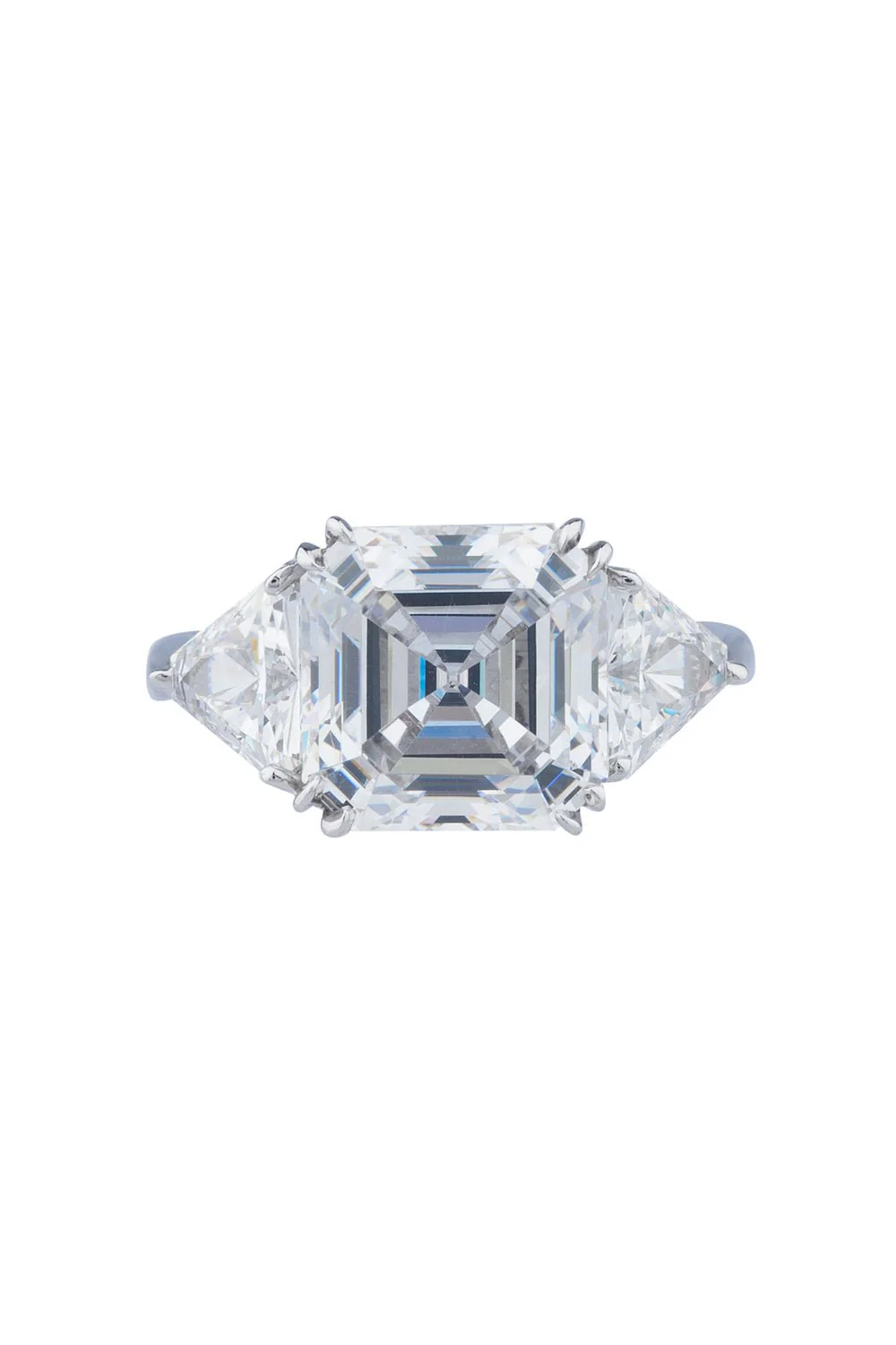 Asscher Trillions Ring