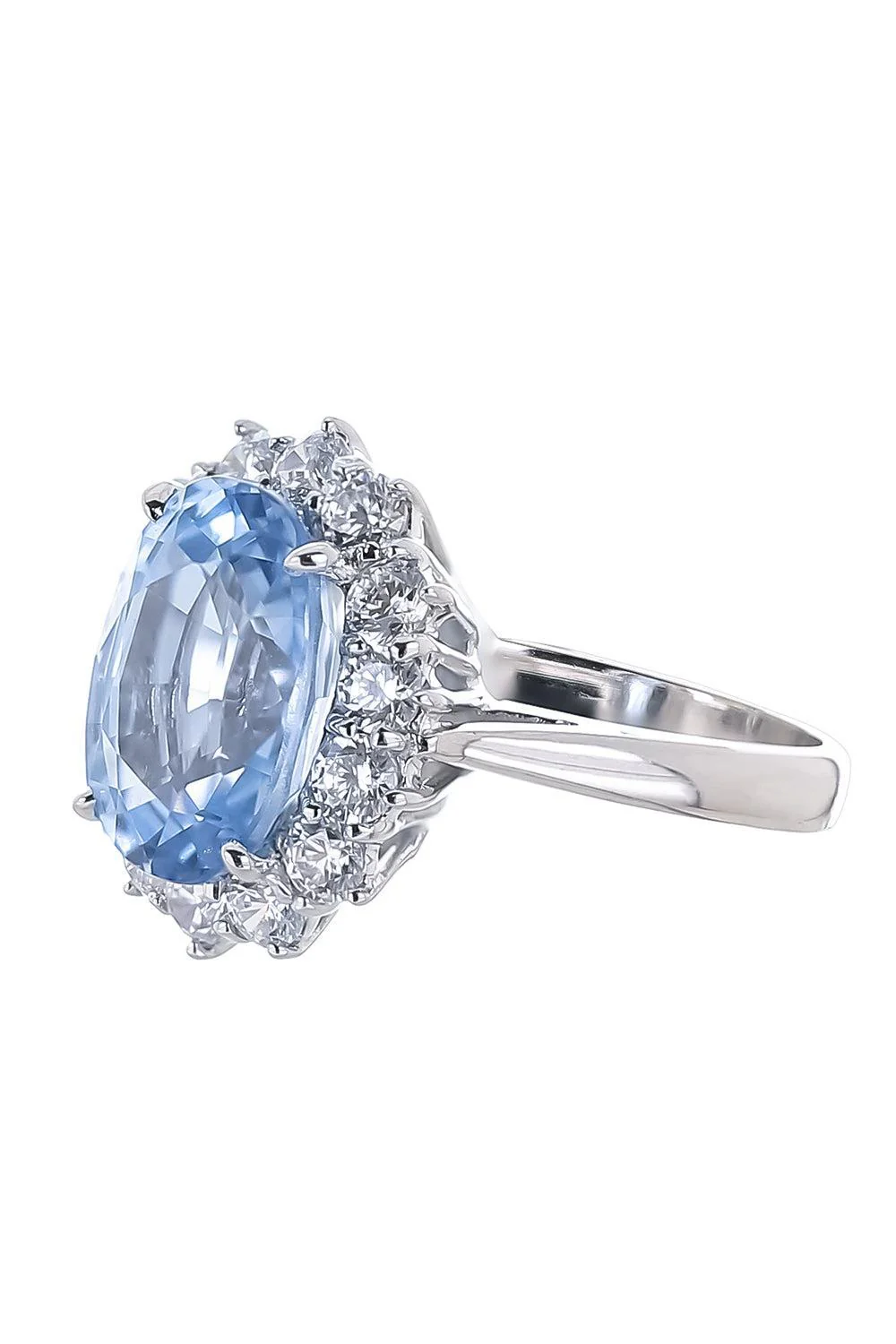 Blue Oval Princess Diana Ring - Image 5