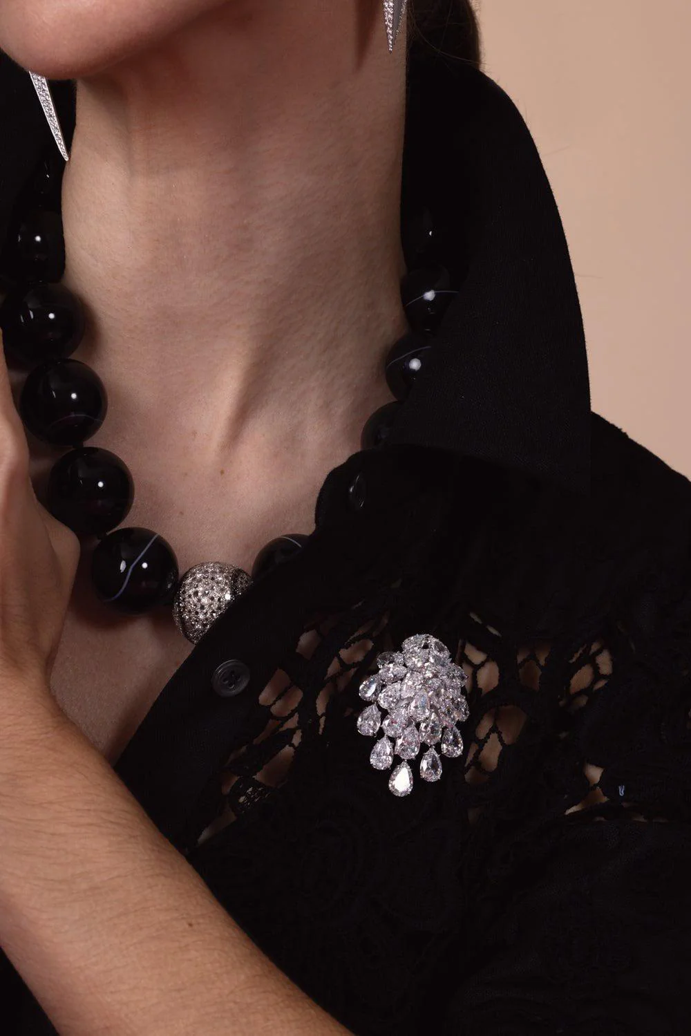 Cascading Chandelier Brooch - Image 2