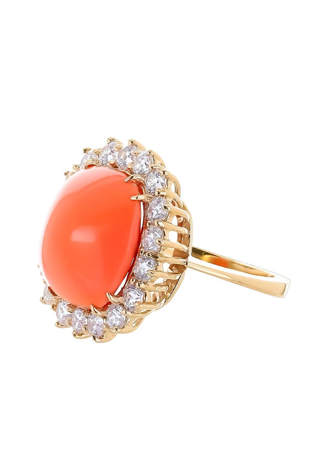 Coral Cushion Ring - Image 5