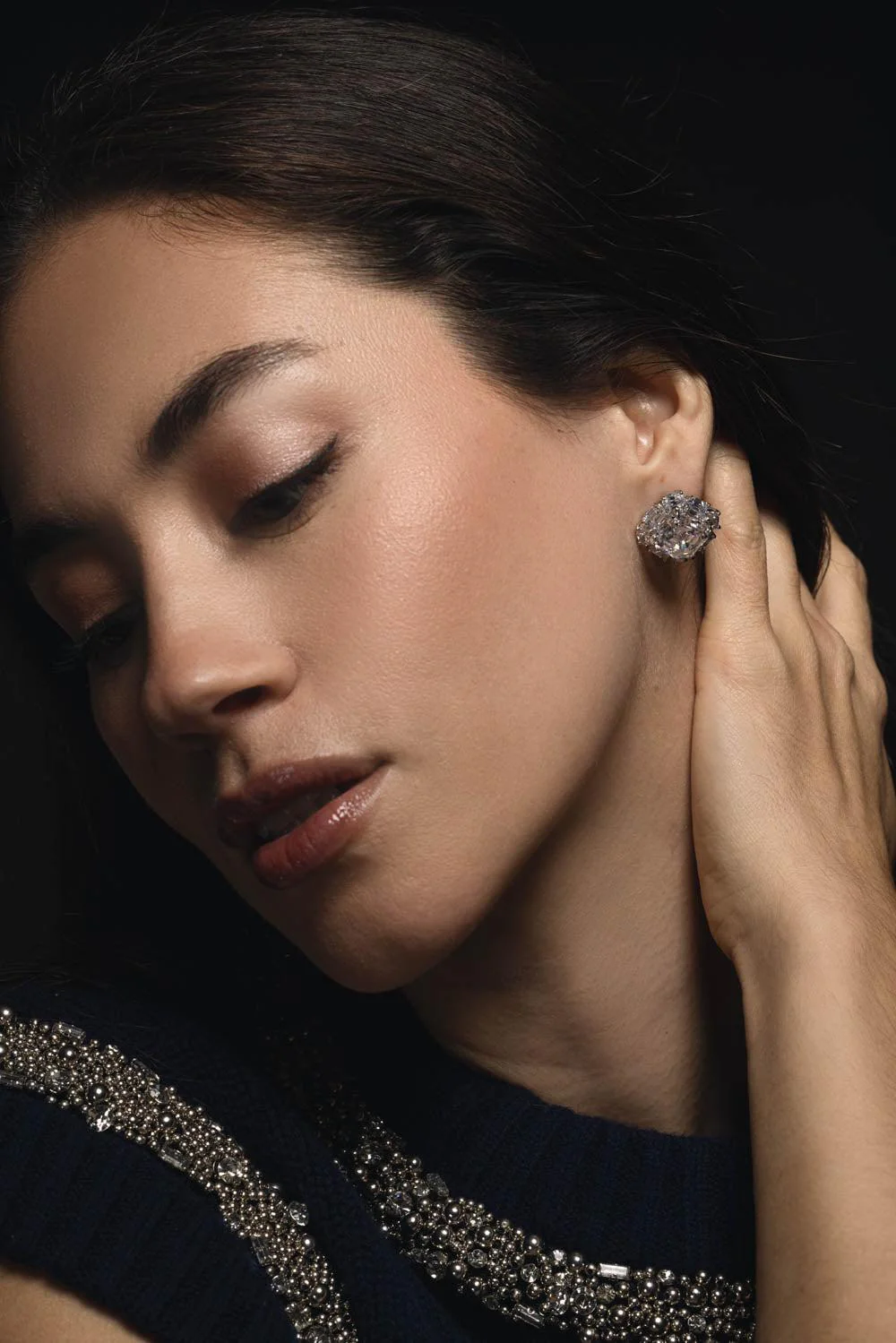 Cushion Cut Stud Earrings - Image 2