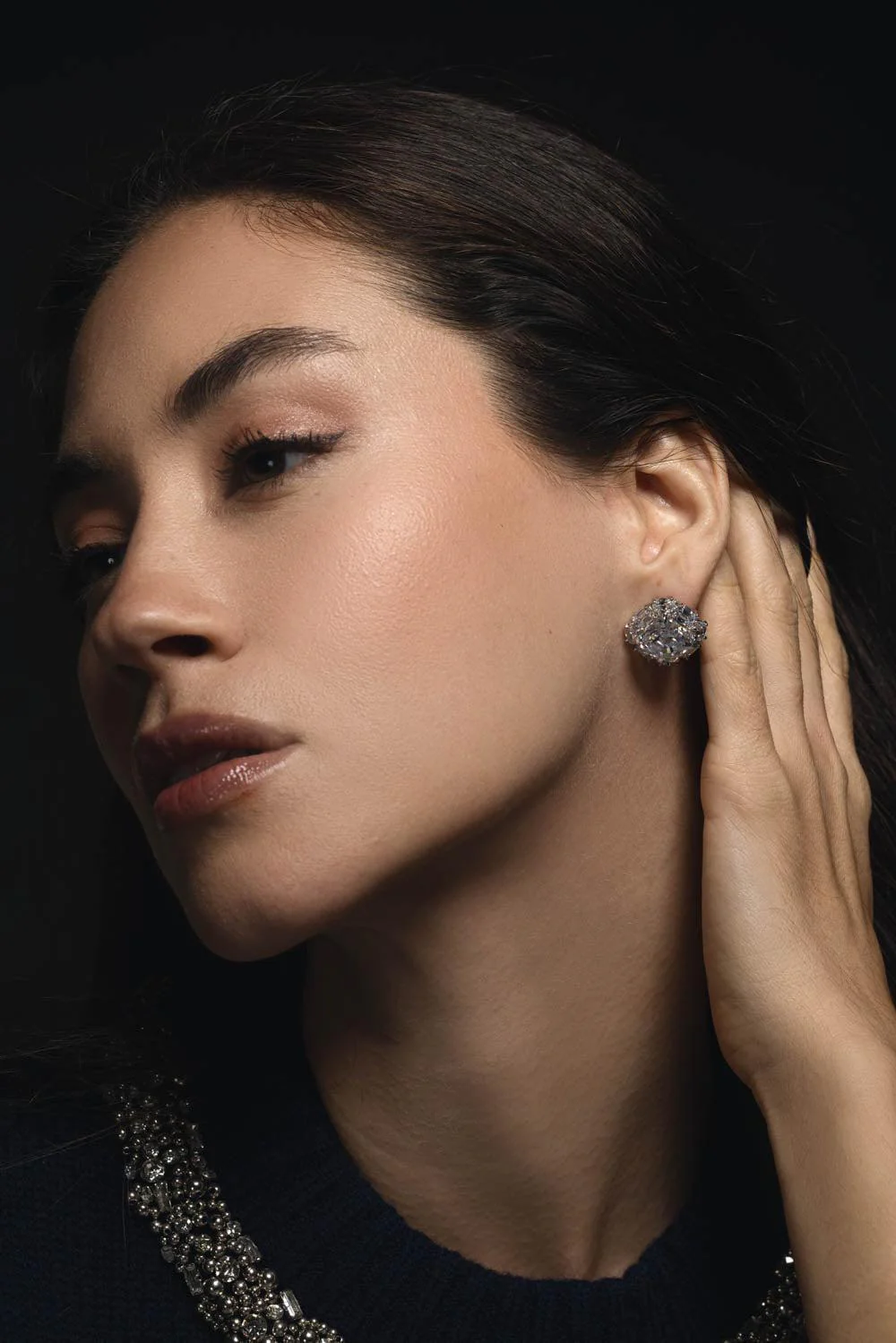 Cushion Cut Stud Earrings - Image 3