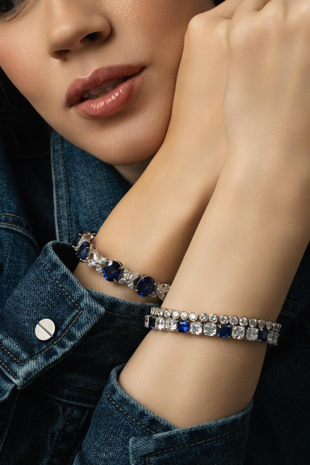 Round Brilliant Tube Bracelet - Image 3