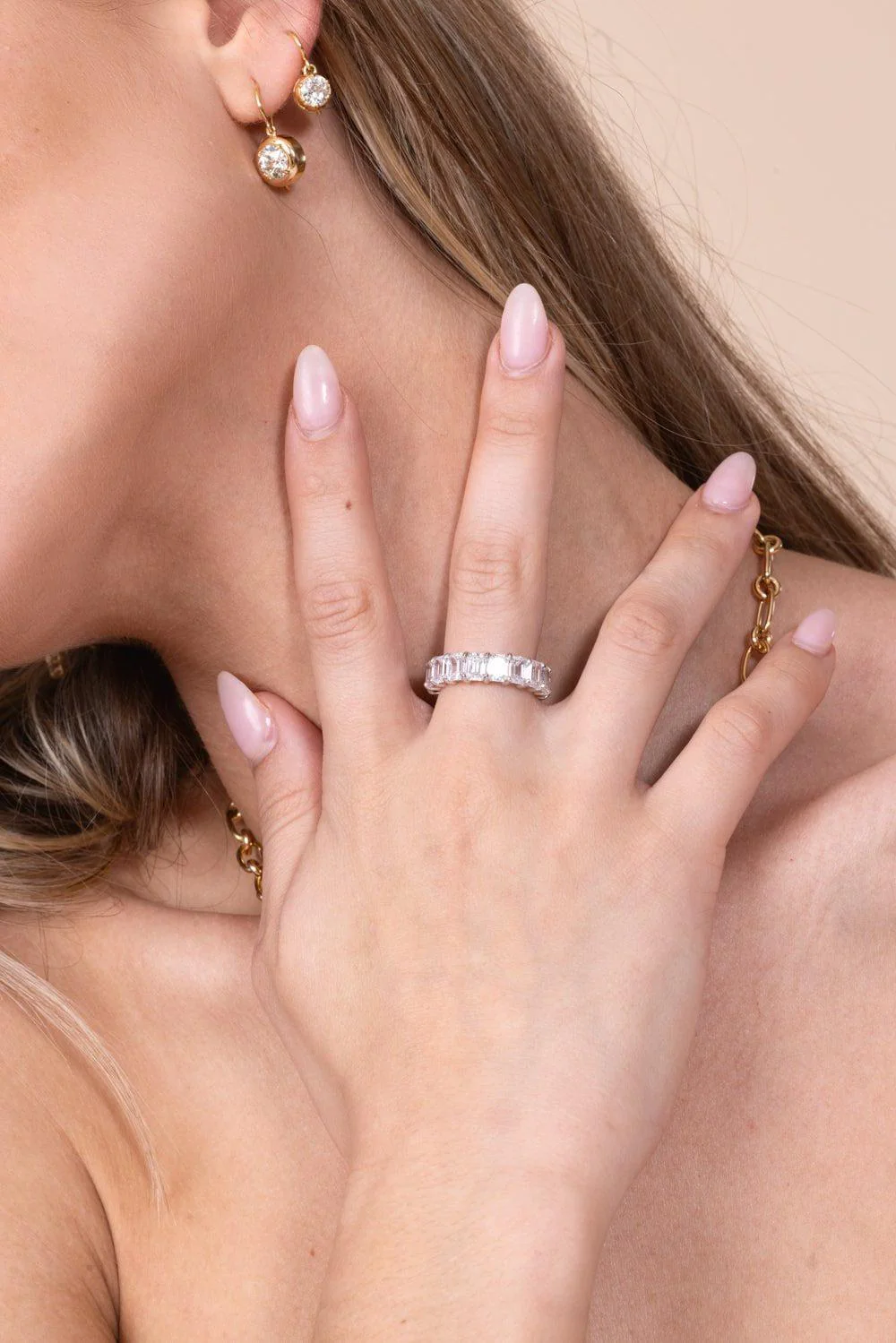 Emerald Cut Eternity Band - Image 2
