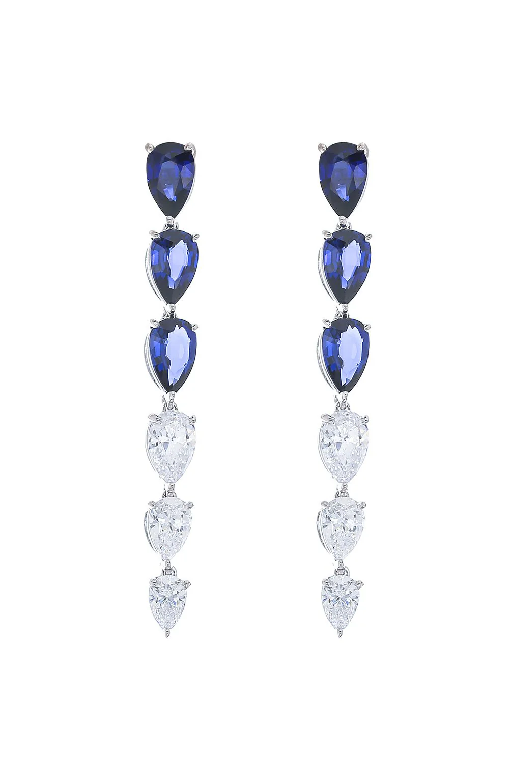 Graduated Pear Drop Earrings