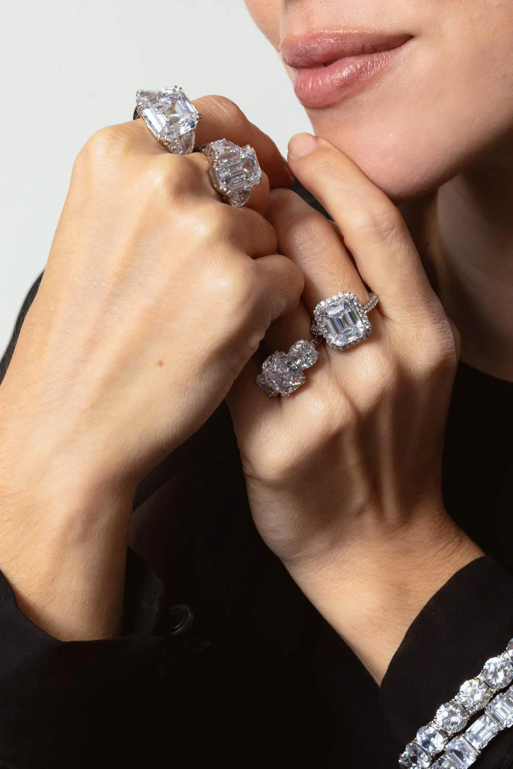 Half Moon Cz Ring - Image 3