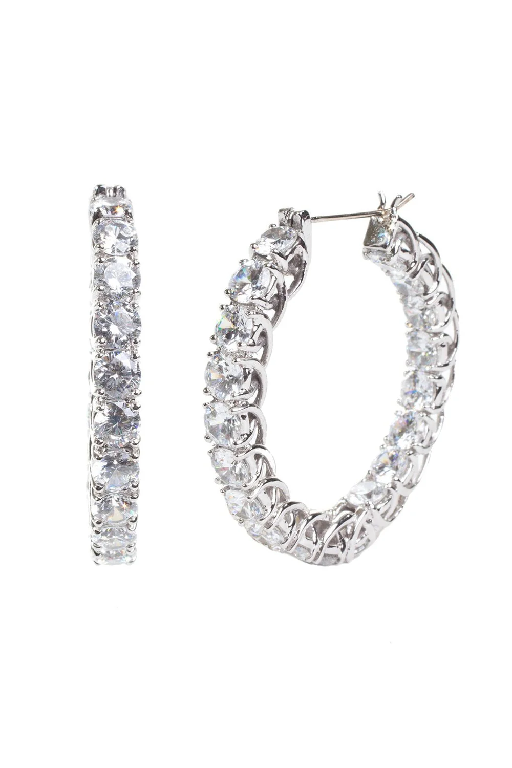 Inside Outside Hoop Earrings
