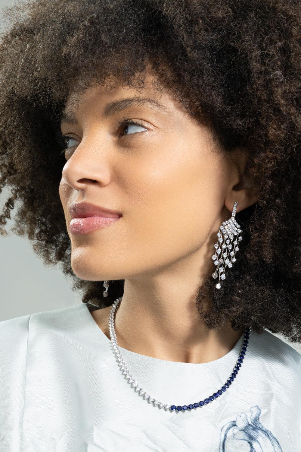 Multi Drop Chandelier Earrings - Image 3