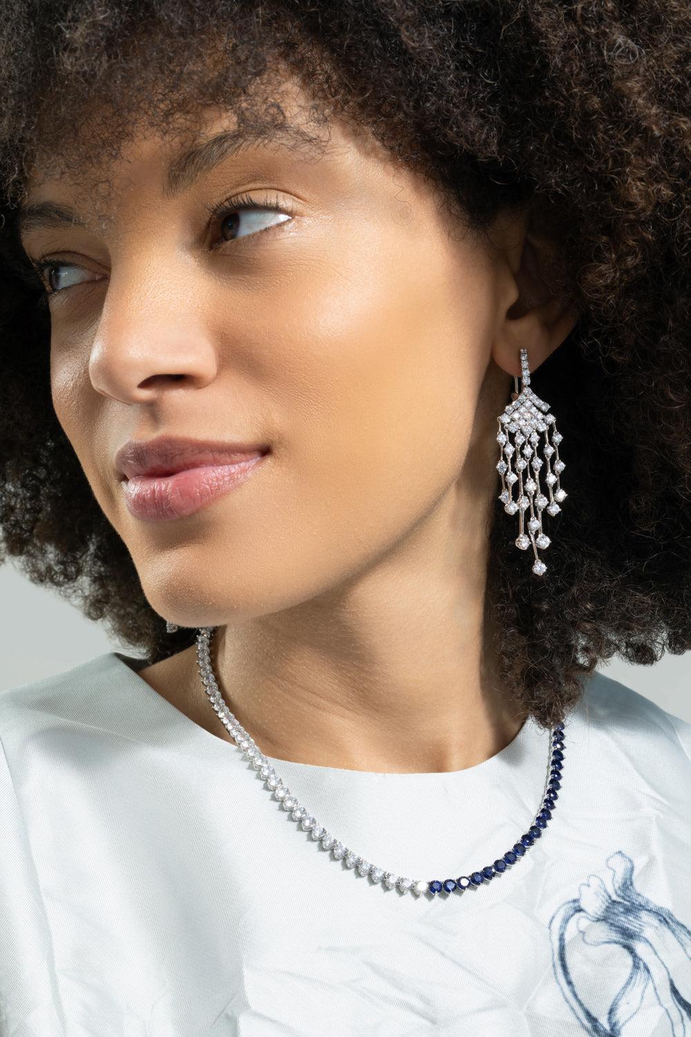 Multi Drop Chandelier Earrings - Image 4