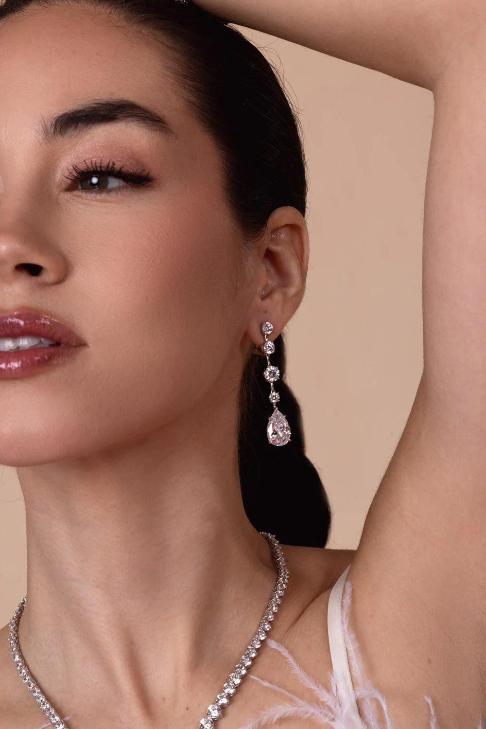 Multi Shape Drop Earrings - Image 3