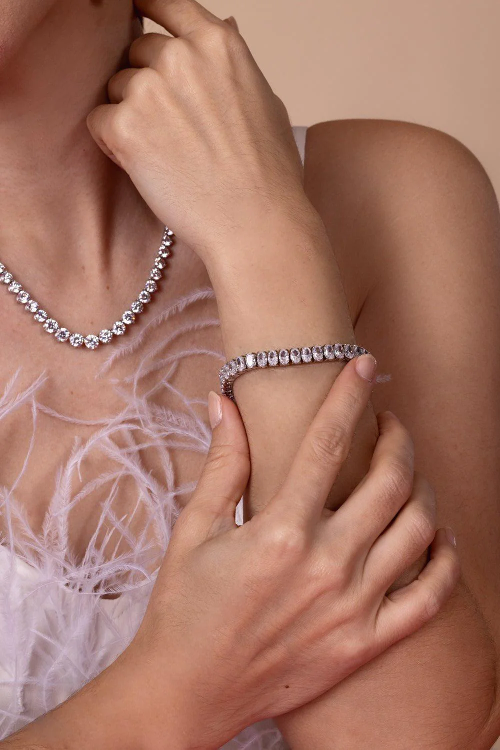 Oval CZ Tennis Bracelet - Image 3