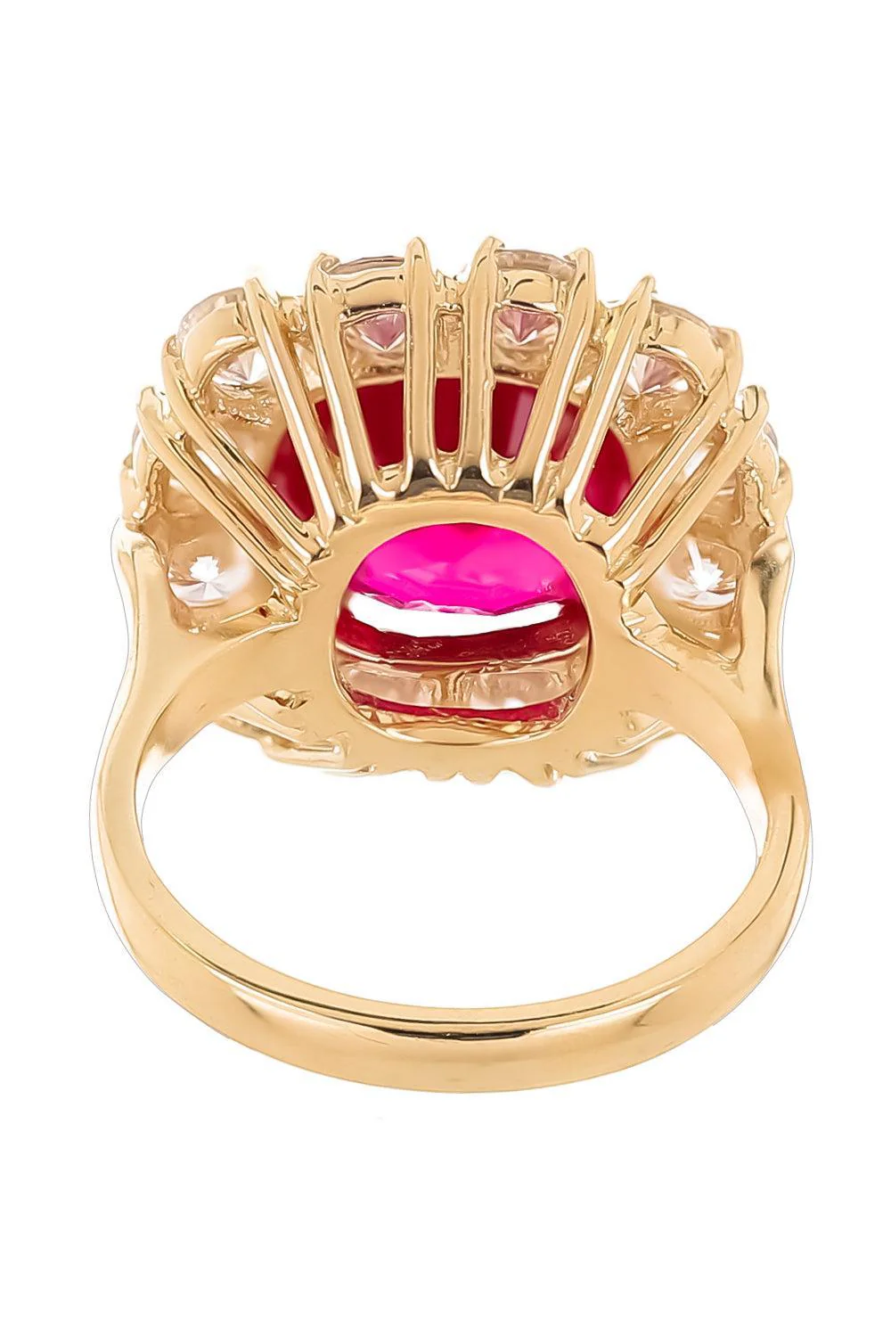 Red Large Cushion Cut Ring - Image 6