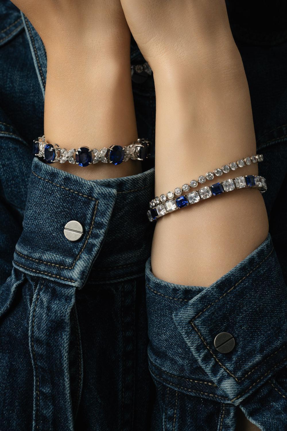 Round Brilliant Tube Bracelet - Image 2