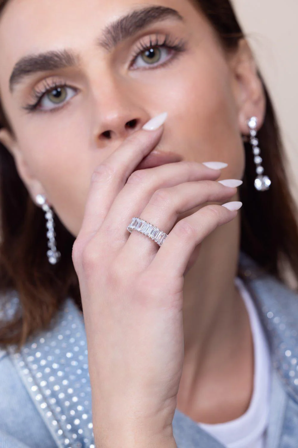 Round Drop Earrings - Image 5