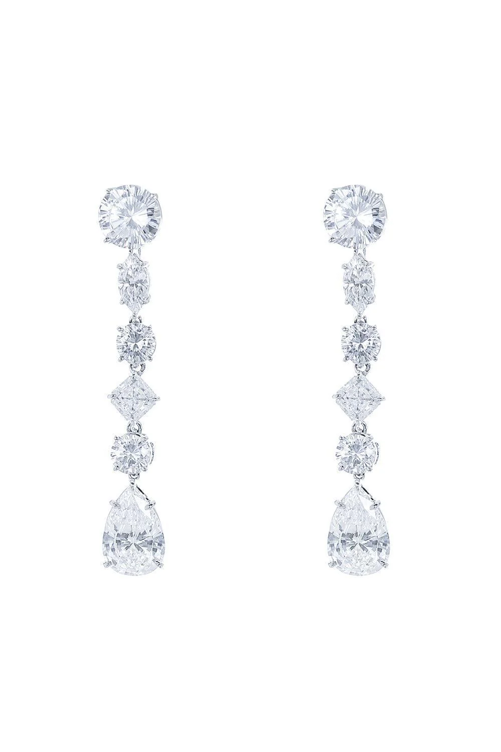Round Pear Drop Earrings