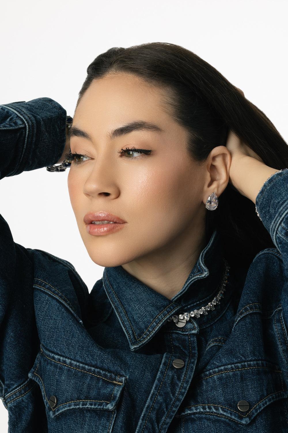 Shooting Star Cluster Drop Earrings - Image 3