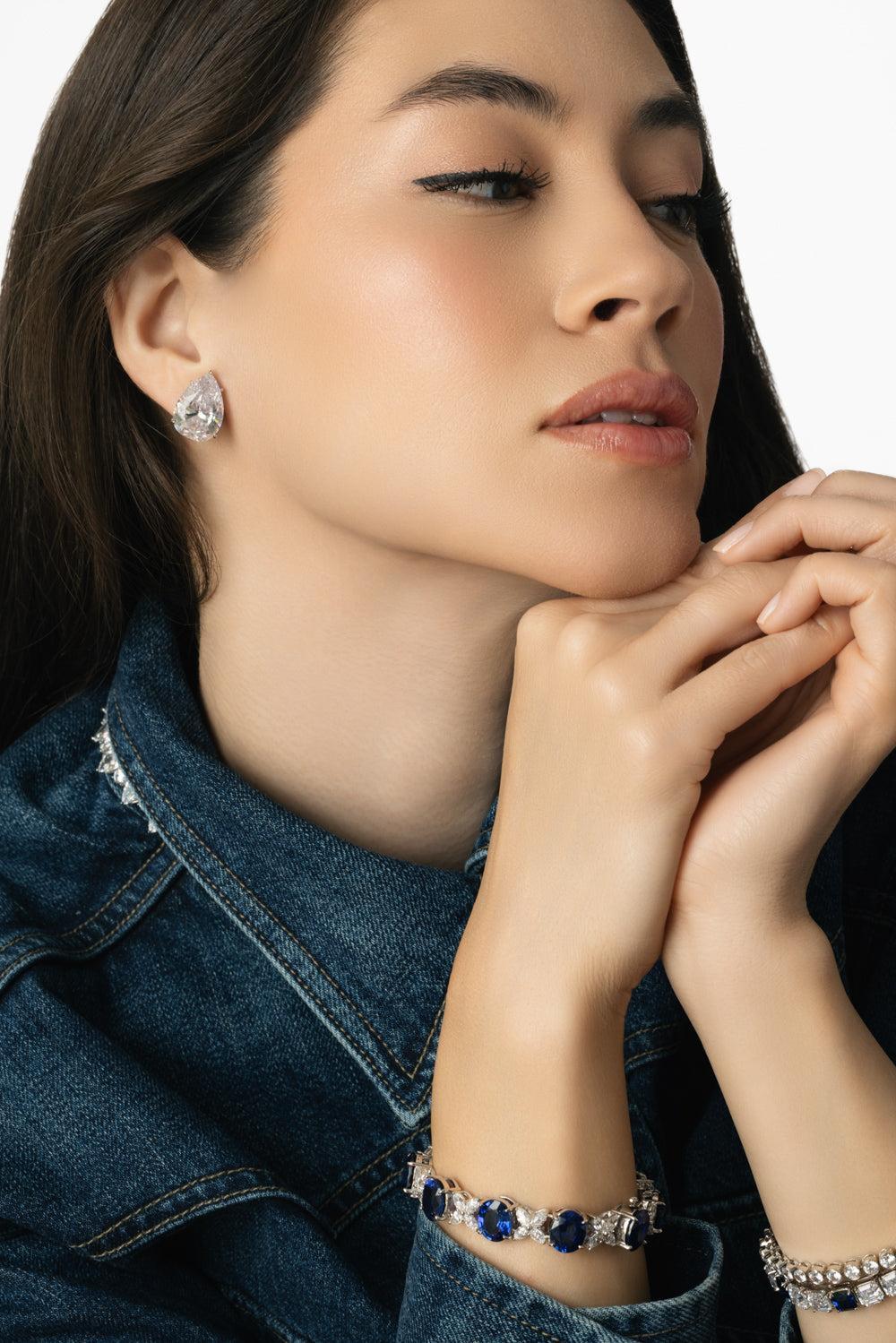 Shooting Star Cluster Drop Earrings - Image 4