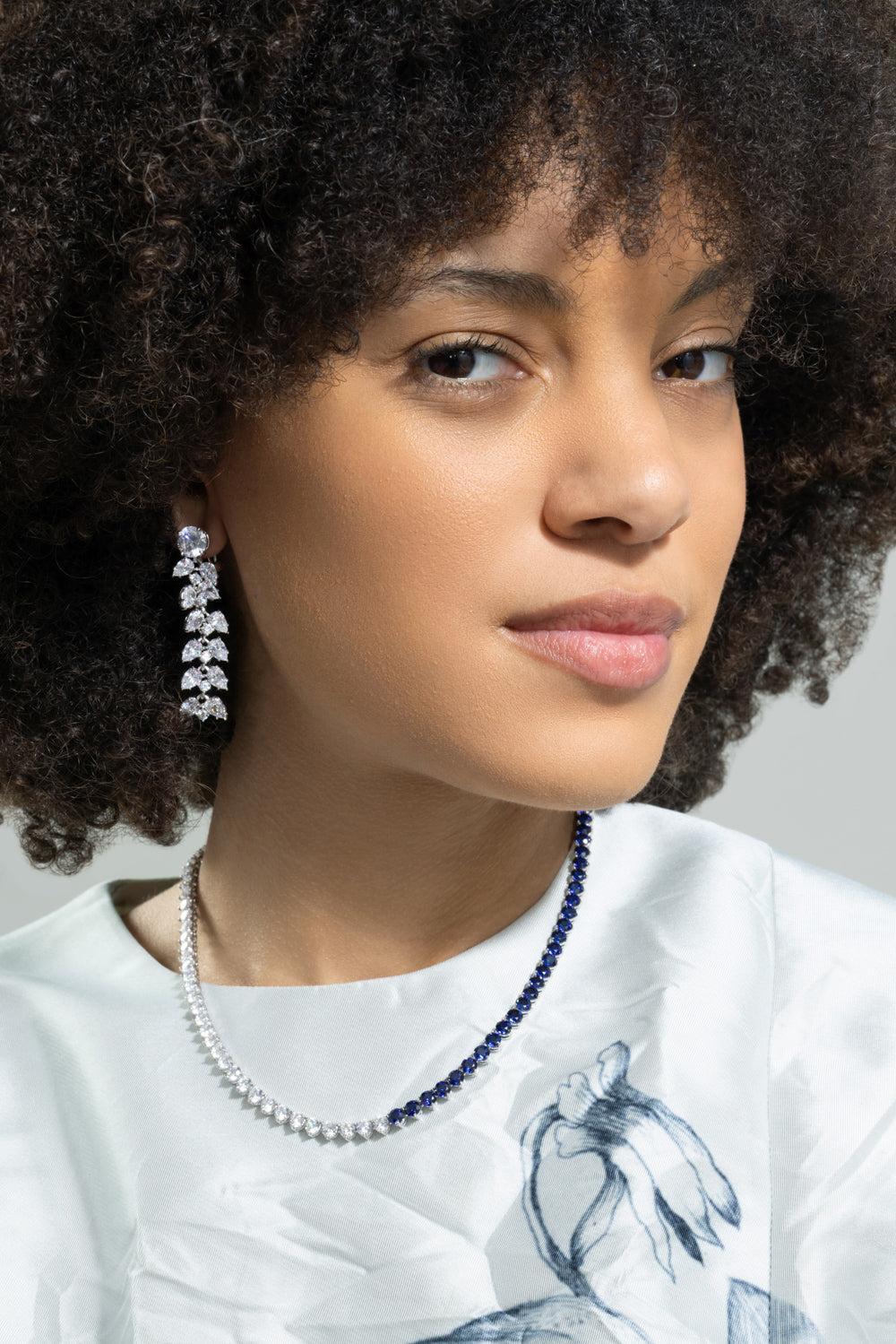Six Double Pear Drop Earrings - Image 3