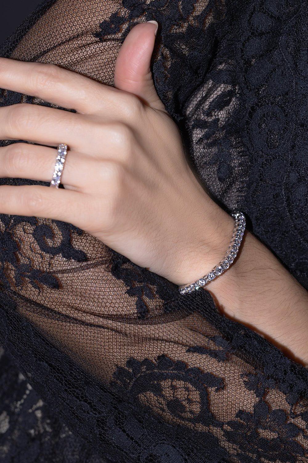 White Tennis Bracelet - Image 3