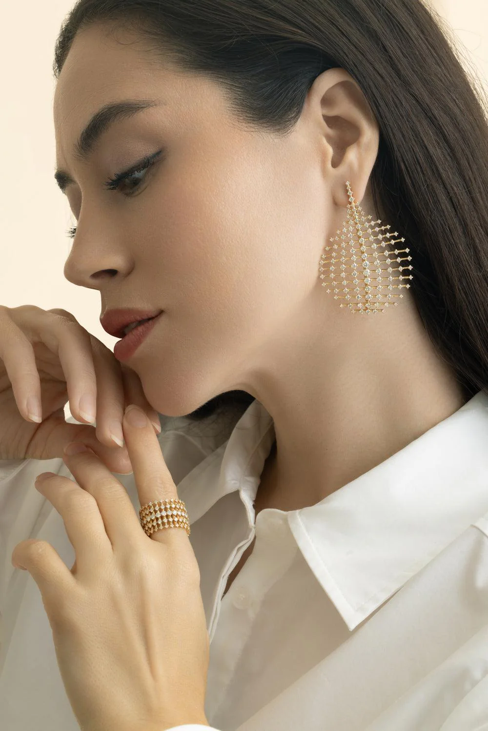 Diamond Disco Medium Earrings - Image 3