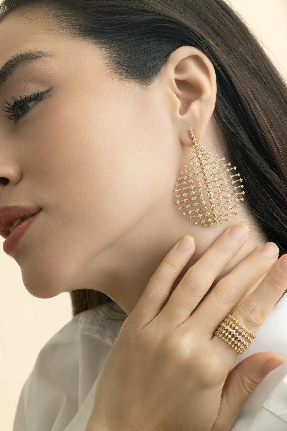 Diamond Disco Medium Earrings - Image 4