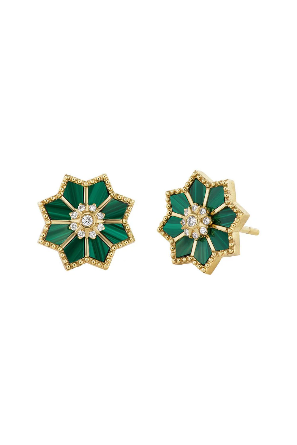 FEZ MALACHITE STUD EARRINGS