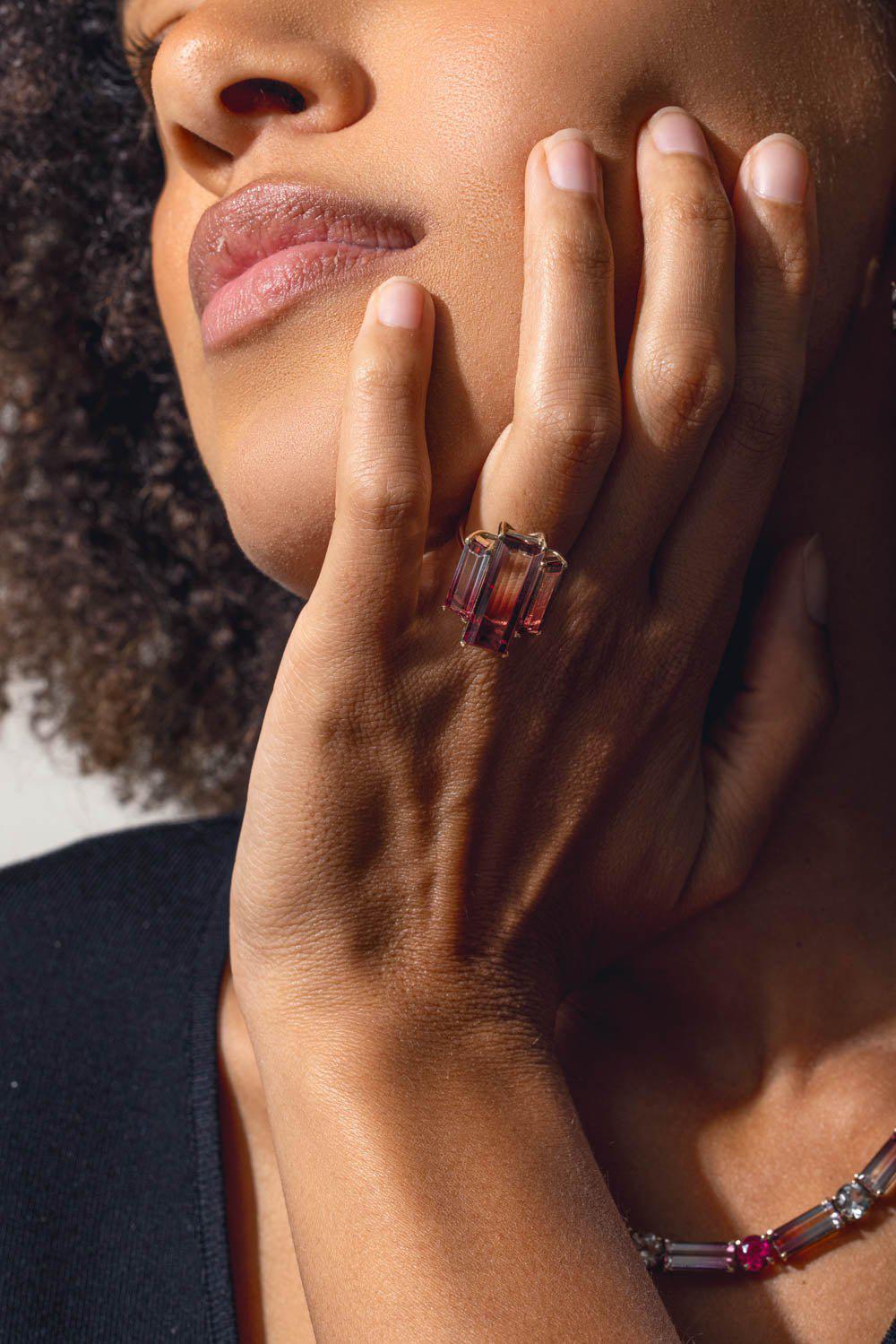 Bicolor Rubellite Ring - Image 3