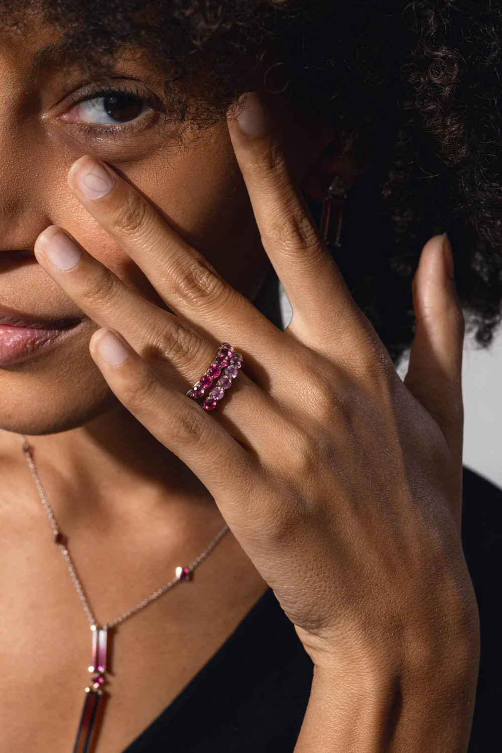 Rubellite Eternity Ring - Image 2