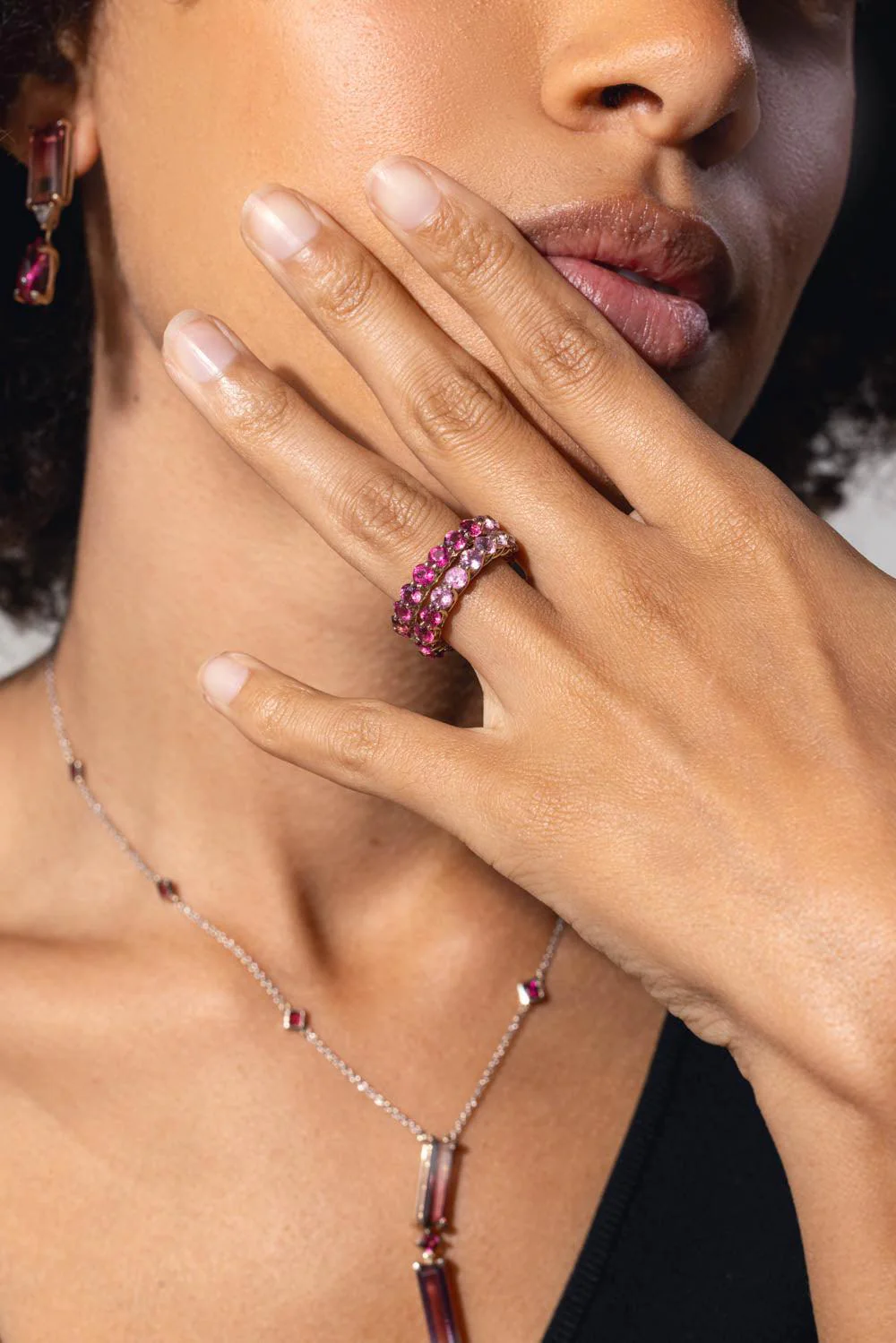 Rubellite Eternity Ring - Image 4