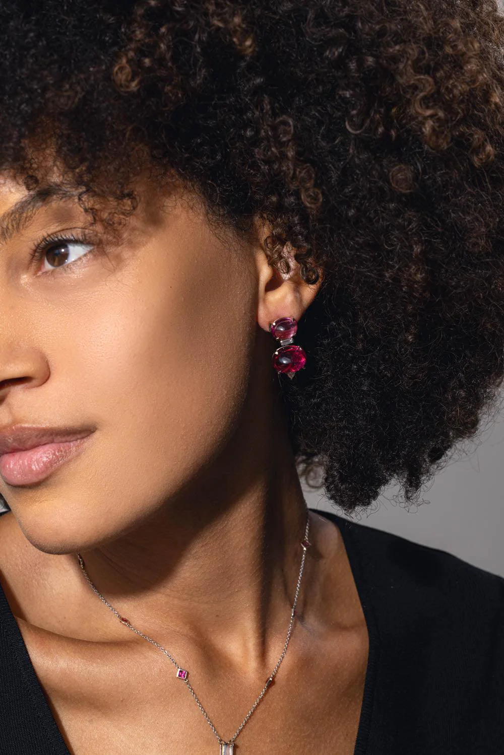 Sugarloaf Pink Tourmaline Earrings - Image 2