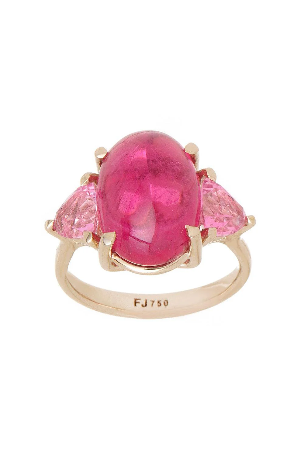Sugarloaf Rubellite Pink Tourmaline Ring